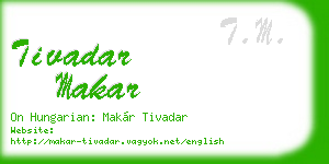 tivadar makar business card